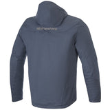 Alpinestars Domino Tech Armoured Hoodie Textile Jacket Blue Navy