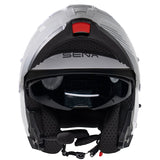 Sena Specter Smart Mesh Intercom Motorcycle Flip Front Helmet White