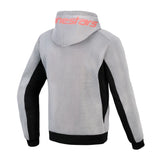 Alpinestars Chrome Superairflow Men’s Motorcycle Armoured Hoodie Grey Red