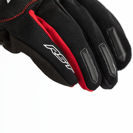 RST Rider CE Mens Motorcycle Gloves Black Red