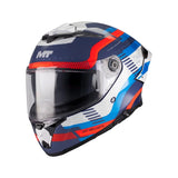 MT Thunder 4 R Relevant Motorcycle Full Face Helmet Gloss Blue Red Grey