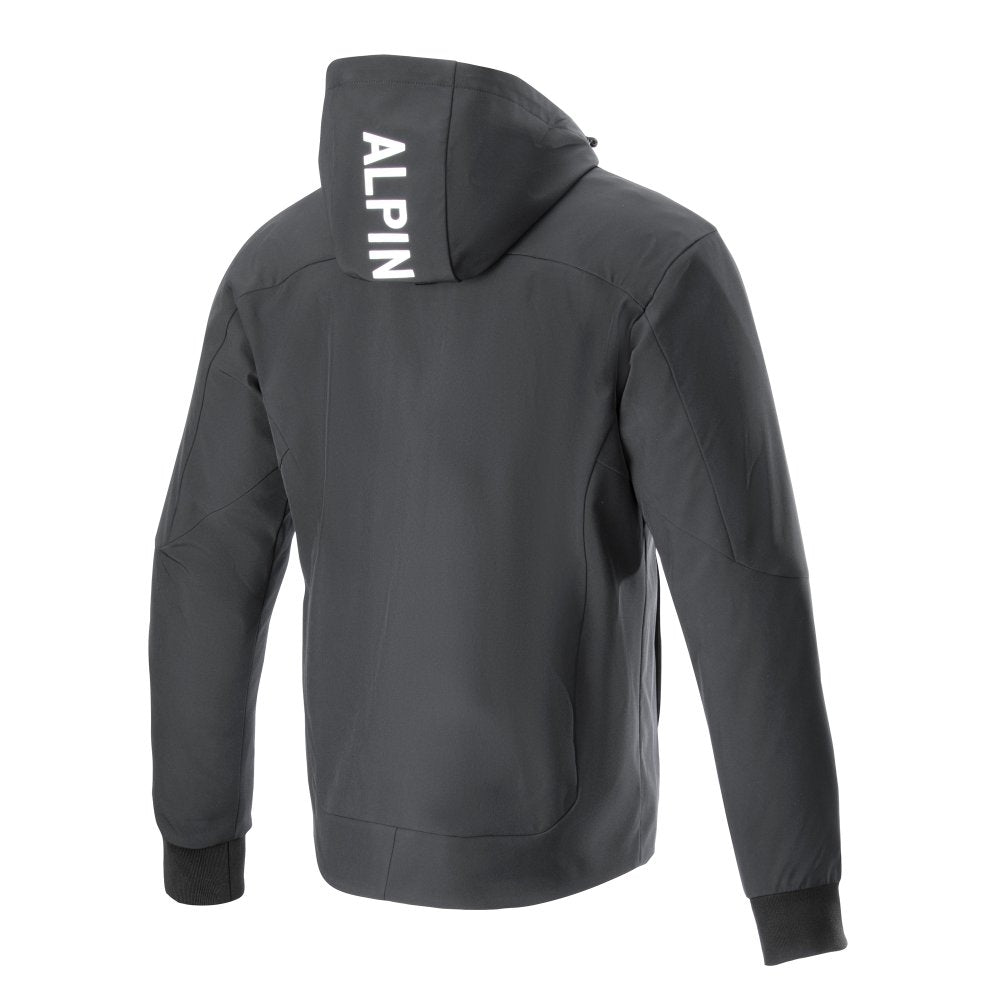 Alpinestars Radium Tech Motorcycle Armoured Hoodie Black Silver