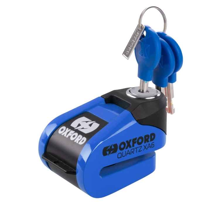 Oxford LK906 Quartz XA6 Motorcycle Alarm Disc Lock Blue