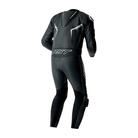 RST S1 D3O CE One Piece Motorcycle Leather Suit Black / Black / White