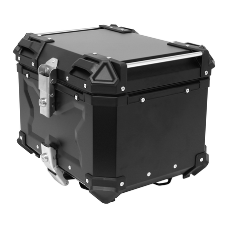 Bike It Rigid Aluminium Luggage Lockable Top Box Universal Fit