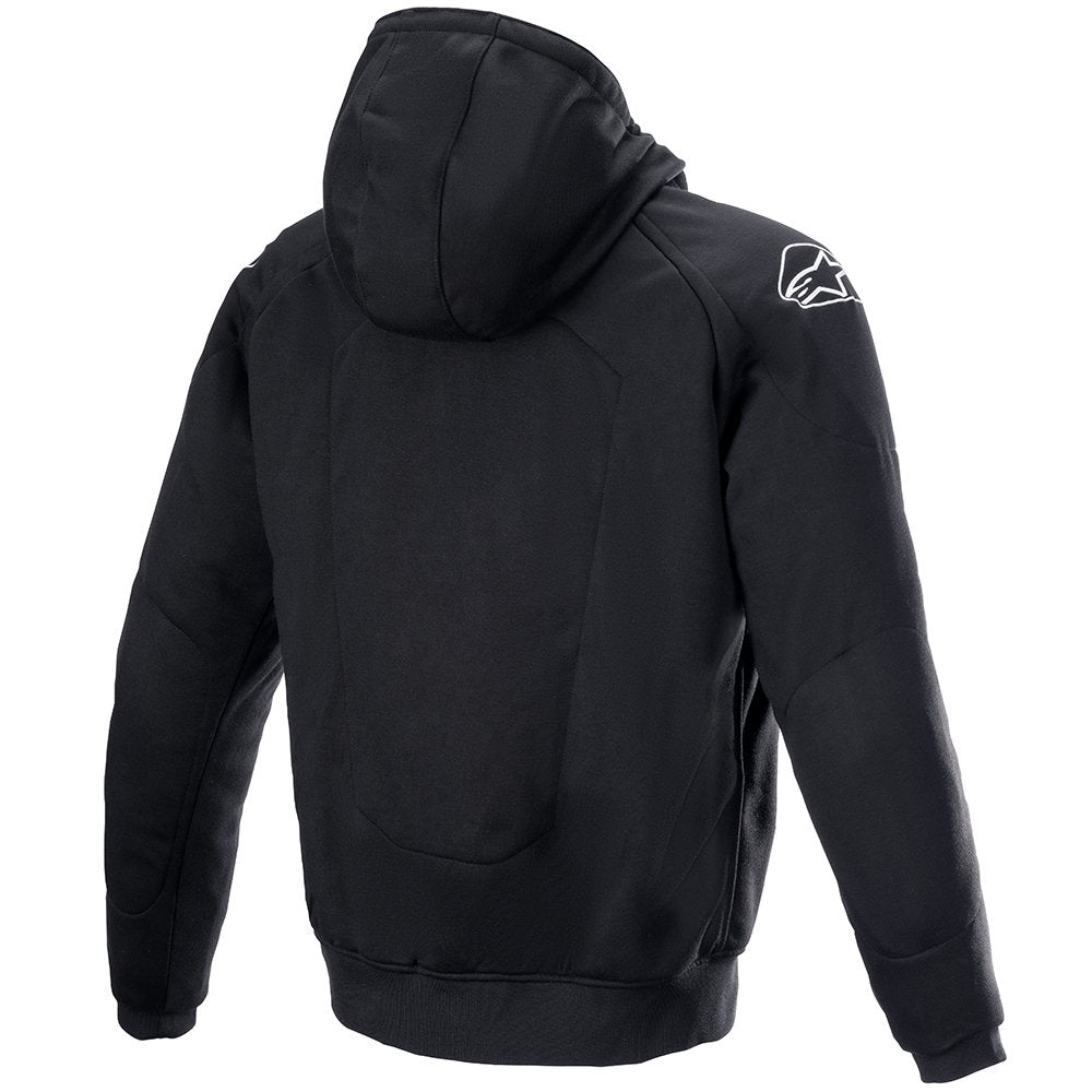 Alpinestars Chrome Ignition Armoured Hoodie Jacket Black Red Fluo
