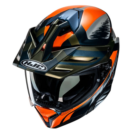 HJC RPHA 60 Quid Helmet Adventure Motorcycle Helmet Orange Black
