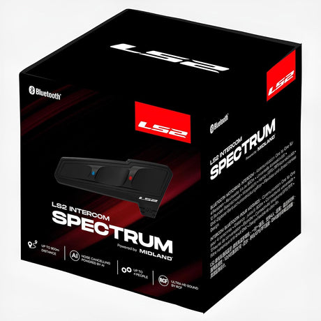 LS2 Spectrum Bluetooth Intercom 4-Way Helmets Kit