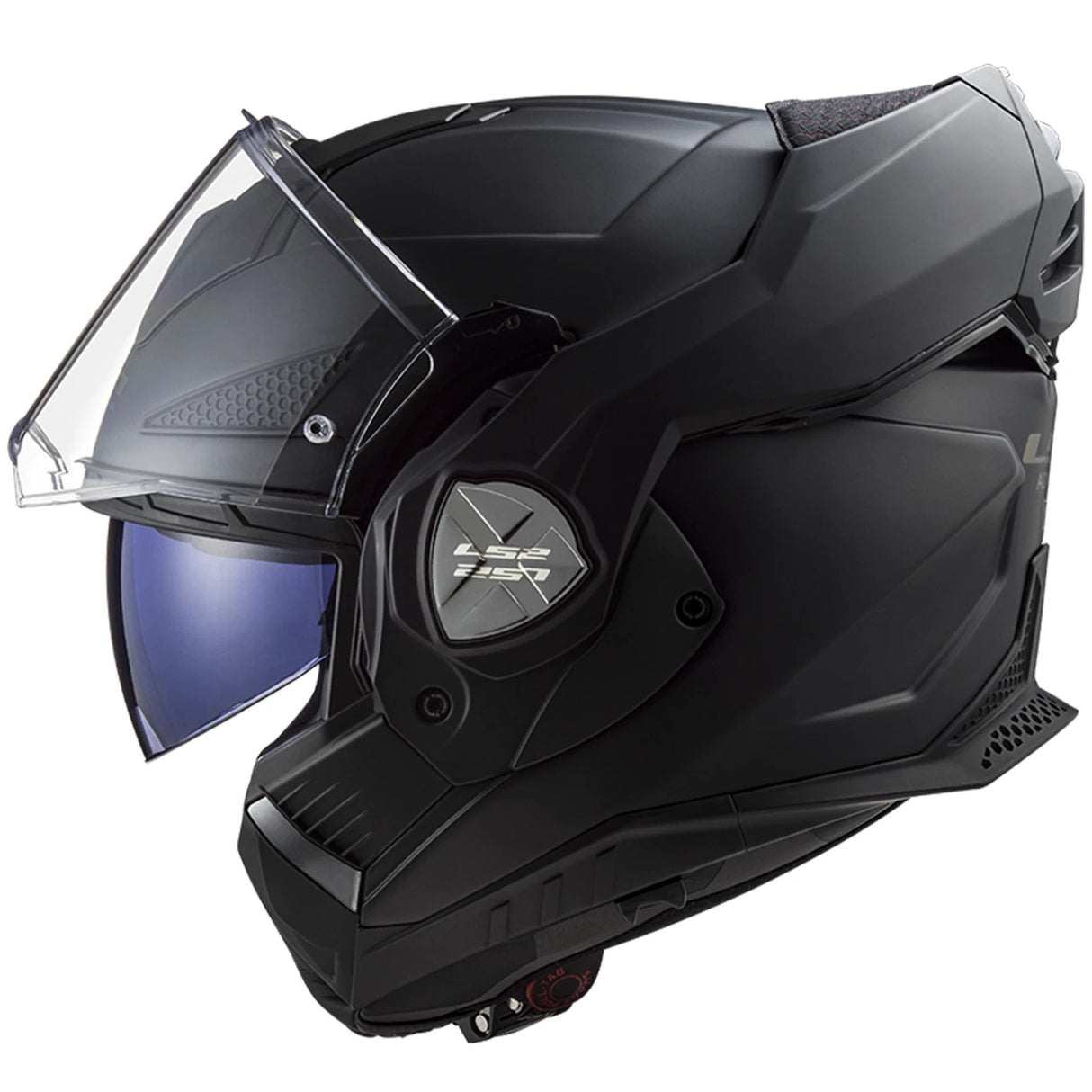 LS2 FF901 ADVANT X Matt Black Modular Motorcycle Helmet with LS2 4X UCS Intercom