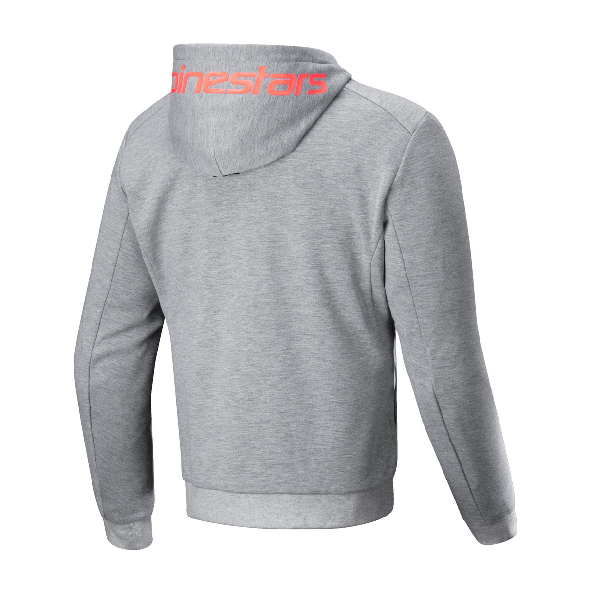 Alpinestars Chrome V2 Sport Men’s Motorcycle Armoured Hoodie Grey Heather / Red Fluo