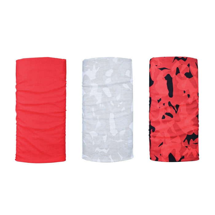 Oxford Comfy Neck Tube Base Layers Havoc Red 3 Pack