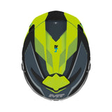 MT Thunder 4 R Wind Tunnel Motorcycle Full Face Helmet Matt Black Fluo