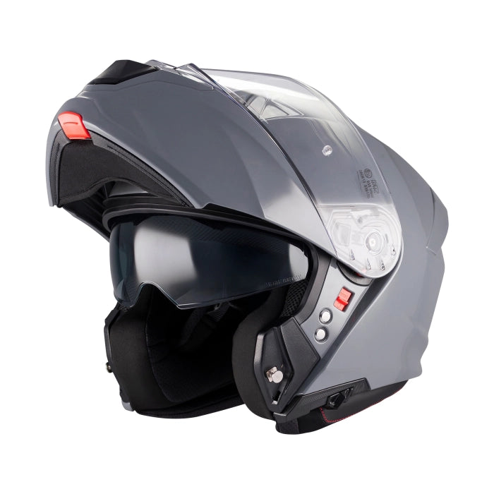 MT Genesis R SV Pure Matt Grey Motorcycle Flip Front Helmet