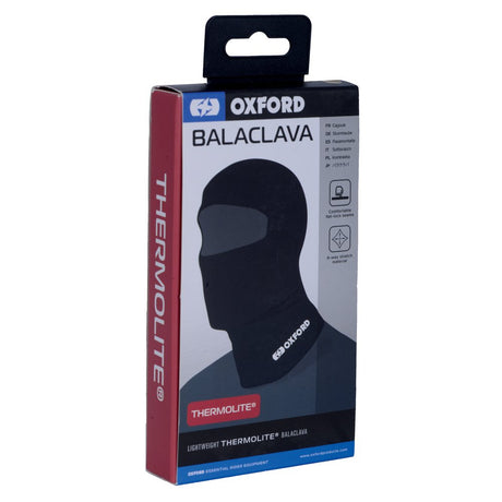 Oxford Thermolite Motorcycle Balaclava Black