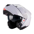 MT Genesis R SV Pure Gloss White Motorcycle Flip Front Helmet