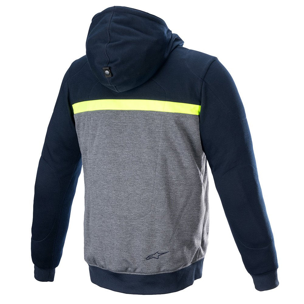 Alpinestars Chrome Street Armoured Hoodie Motorcycle Jacket Dark Navy Dark Grey