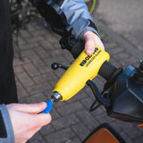 Oxford LK302 Motorcycle LeverLock Alarm Handlebar Brake Clutch Lock Yellow