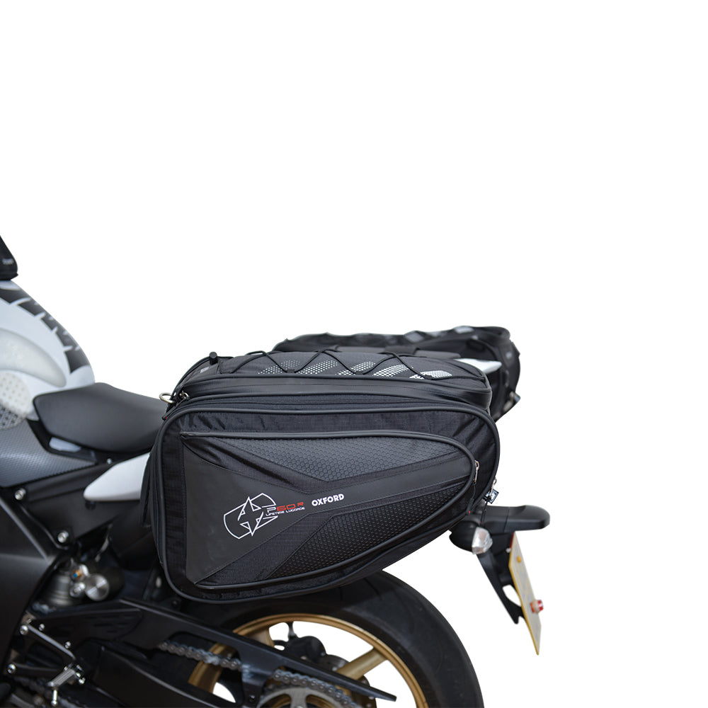 Oxford P60R Motorcycle Lifetime Panniers Motorbike Luggage 60L Black