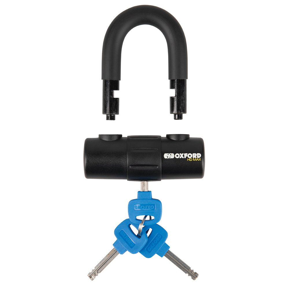Oxford LK310 HD MAX Motorcycle Disc Lock 14mm Shackle Padlock Black