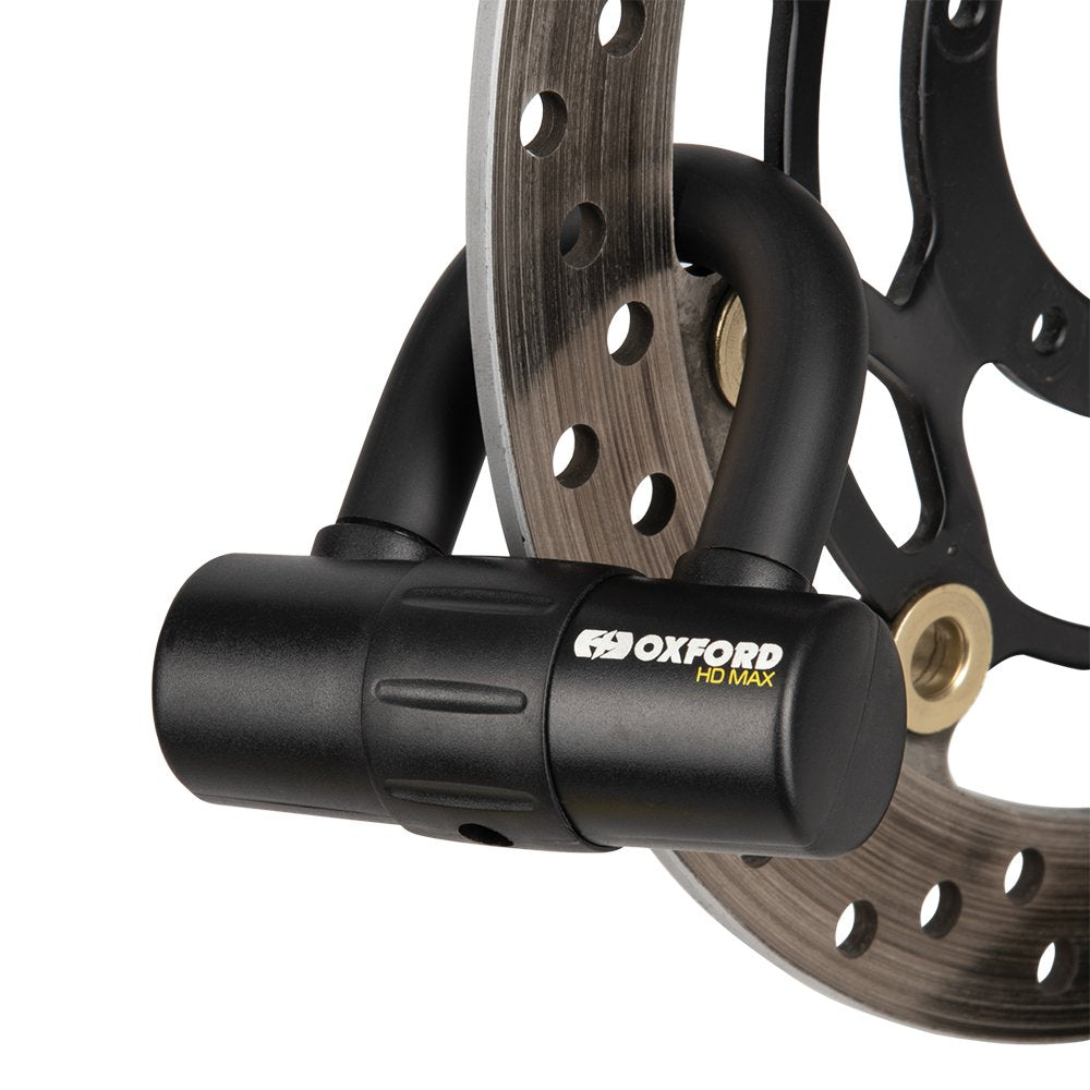 Oxford LK310 HD MAX Motorcycle Disc Lock 14mm Shackle Padlock Black