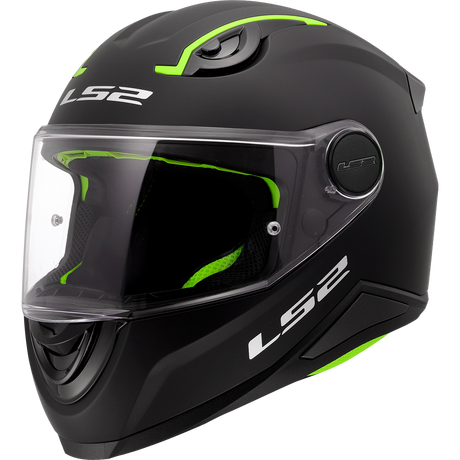 LS2 FF812 KID Solid Matt Black Junior Kids Motorcycle Helmet