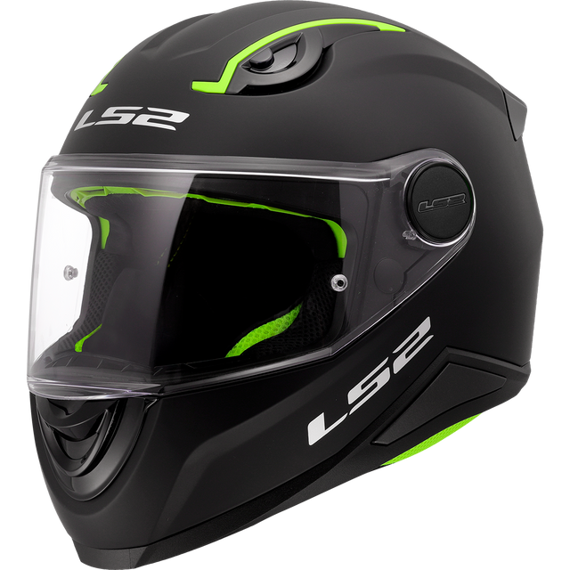LS2 FF812 KID Solid Matt Black Junior Kids Motorcycle Helmet