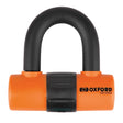 Oxford LK312 HD MAX Motorcycle Disc Lock 14mm Shackle Padlock Orange