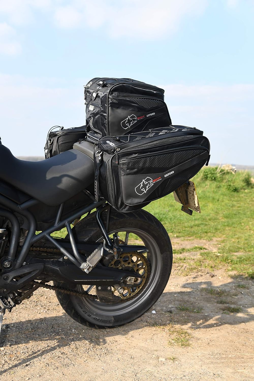 Oxford P50R Motorcycle Lifetime Panniers Motorbike Luggage 50L Black
