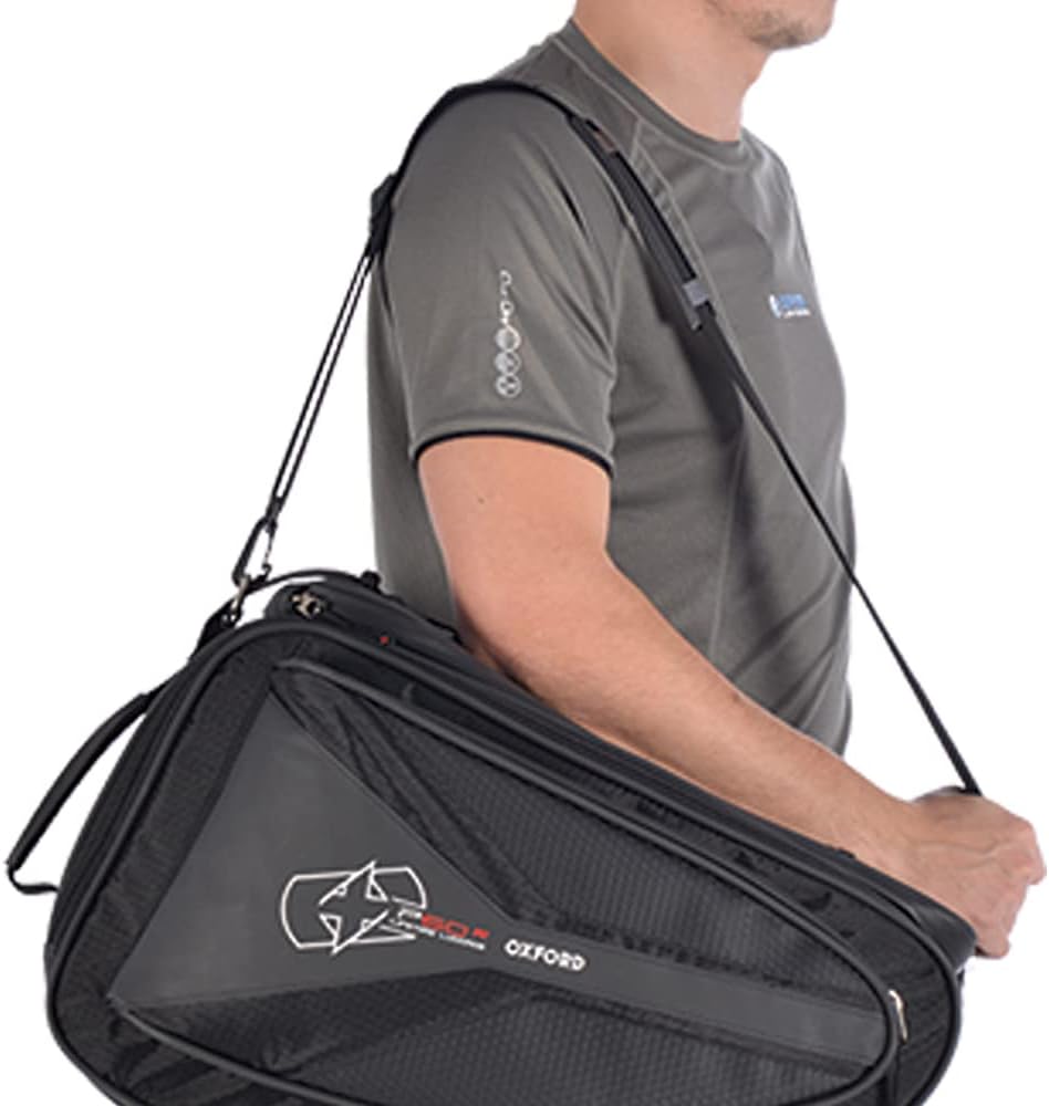 Oxford P50R Motorcycle Lifetime Panniers Motorbike Luggage 50L Black