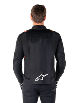 Alpinestars T-SPS V2 Waterproof Men’s Motorcycle Jacket - Black / White / Red Fluo