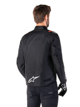 Alpinestars T-SPS V2 Waterproof Men’s Motorcycle Jacket - Black / White / Red Fluo