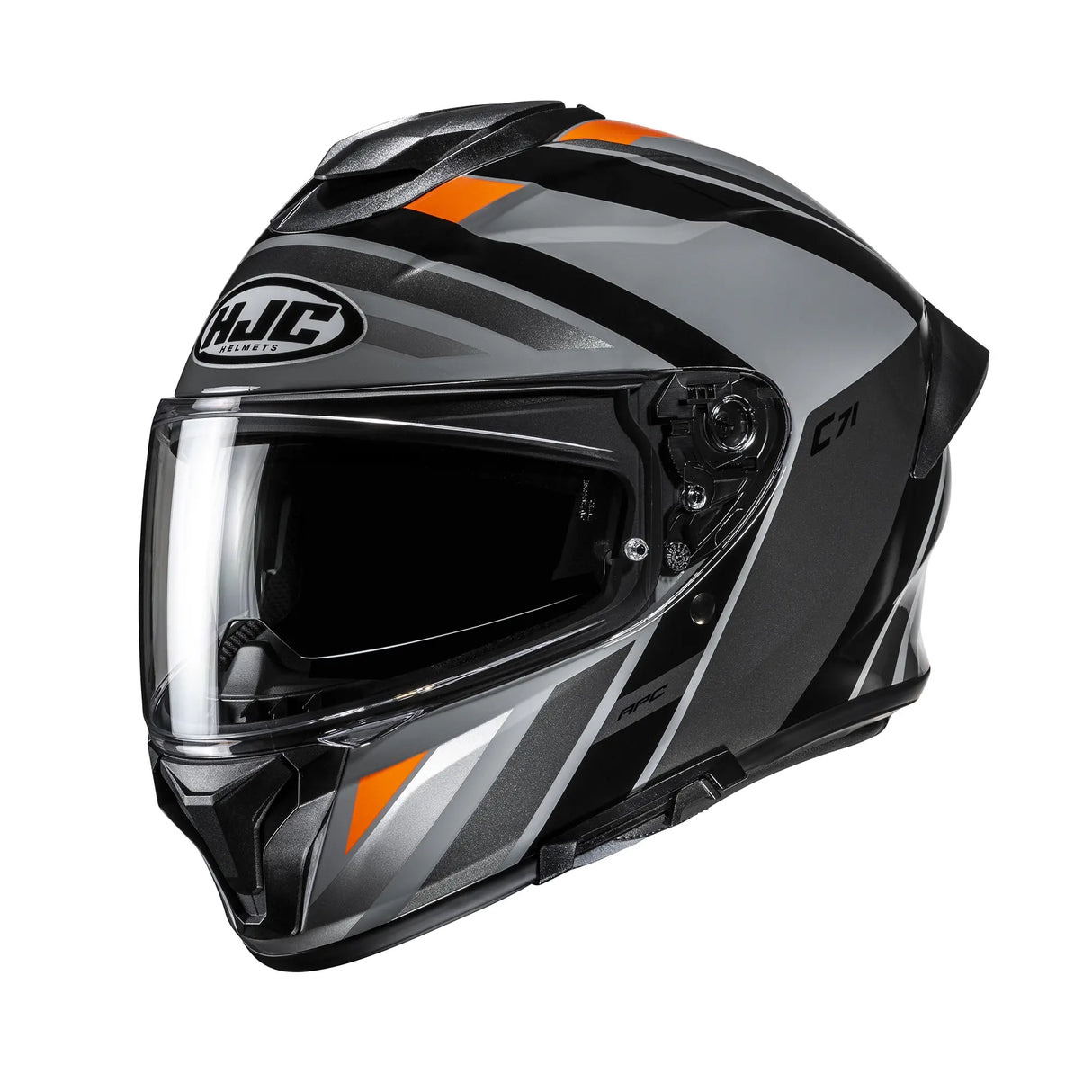 HJC C71 Faber Motorcycle Full Face Helmet Orange