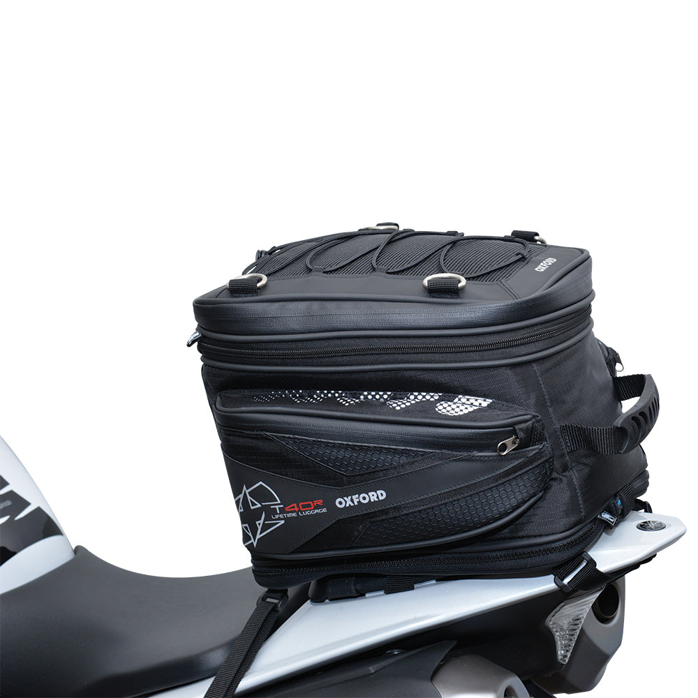 Oxford T40R Motorcycle Tailbag Tailpack Lifetime Luggage 40L Black
