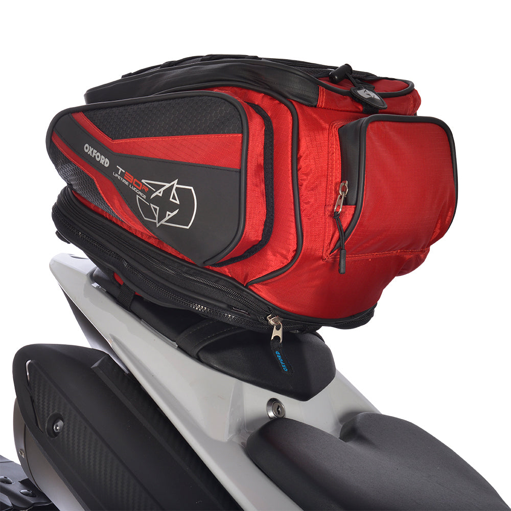 Oxford OL336 Lifetime Luggage T30R Motorcycle Motorbike Tailpack 30L Red