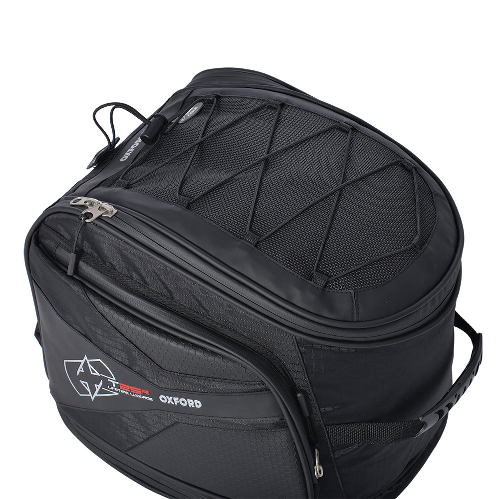 Oxford OL338 Lifetime T25R Tailpack Motorbike Motorcycle Deluxe Helmet Carrier 25L Black