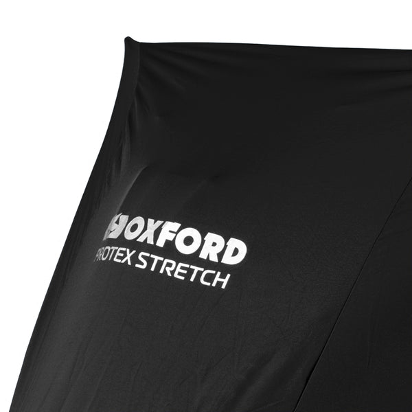 Oxford Protex Stretch Indoor Premium Stretch-Fit Black Motorcycle Cover