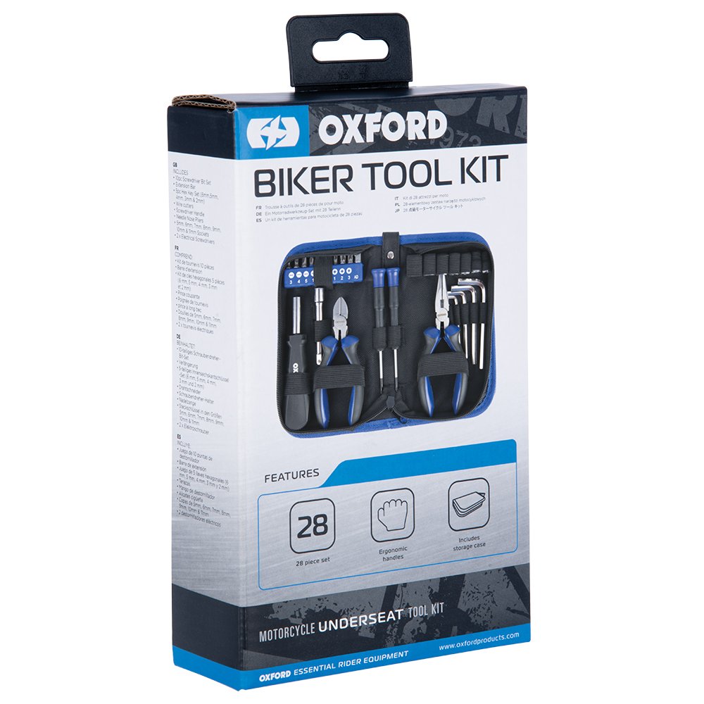 Oxford OX771 Motorcycle Biker Toolkit 28 Piece