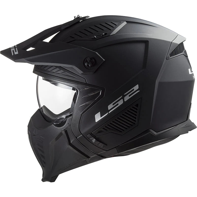 LS2 OF606 Drifter Matt Black Motorcycle Helmet