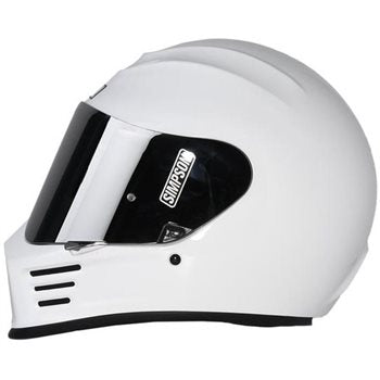 Simpson Speed Solid White Motorcycle Helmet (ECE-22.06)