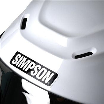 Simpson Speed Solid White Motorcycle Helmet (ECE-22.06)