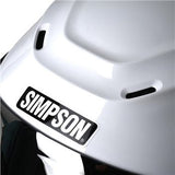 Simpson Speed Solid White Motorcycle Helmet (ECE-22.06)