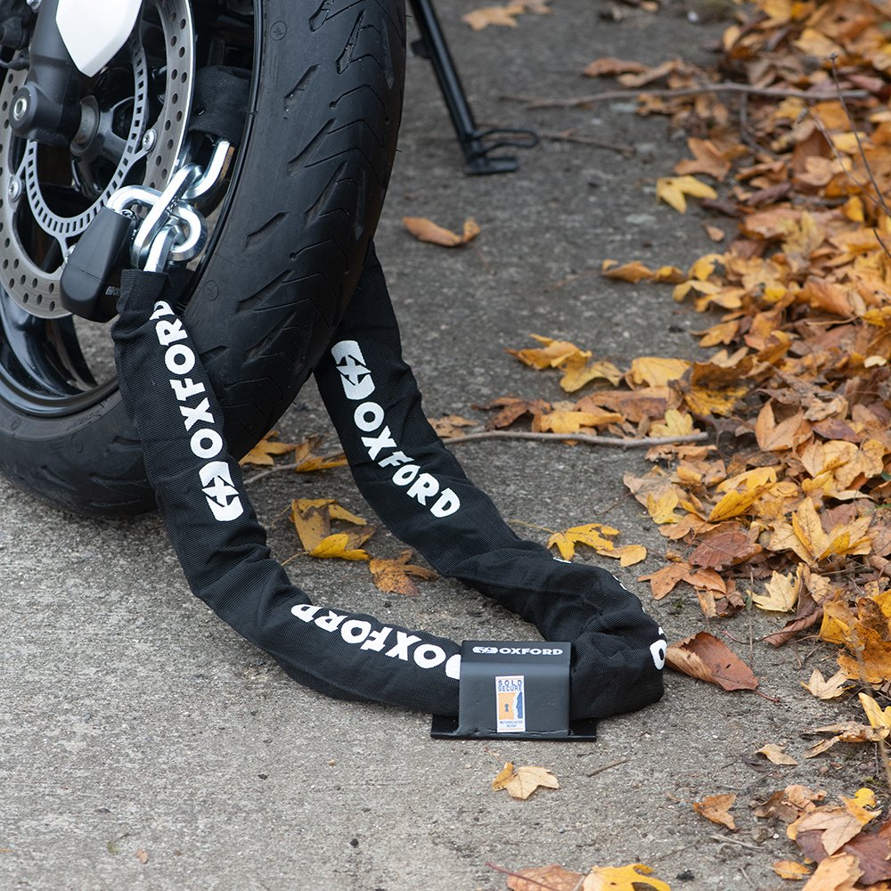 Oxford LK397 Brute Force Motorcycle Wall Ground Anchor Lock