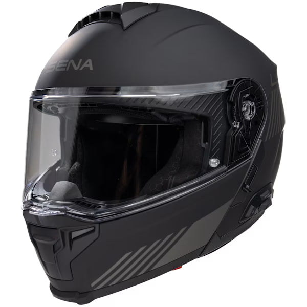 Sena Specter Smart Mesh Intercom Motorcycle Flip Front Helmet Black