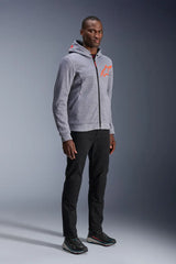 Alpinestars Chrome V2 Sport Men’s Motorcycle Armoured Hoodie Grey Heather / Red Fluo