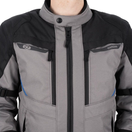 Oxford Toronto 1.0 D2D Men's Motorcycle Jacket Black / Grey / Blue