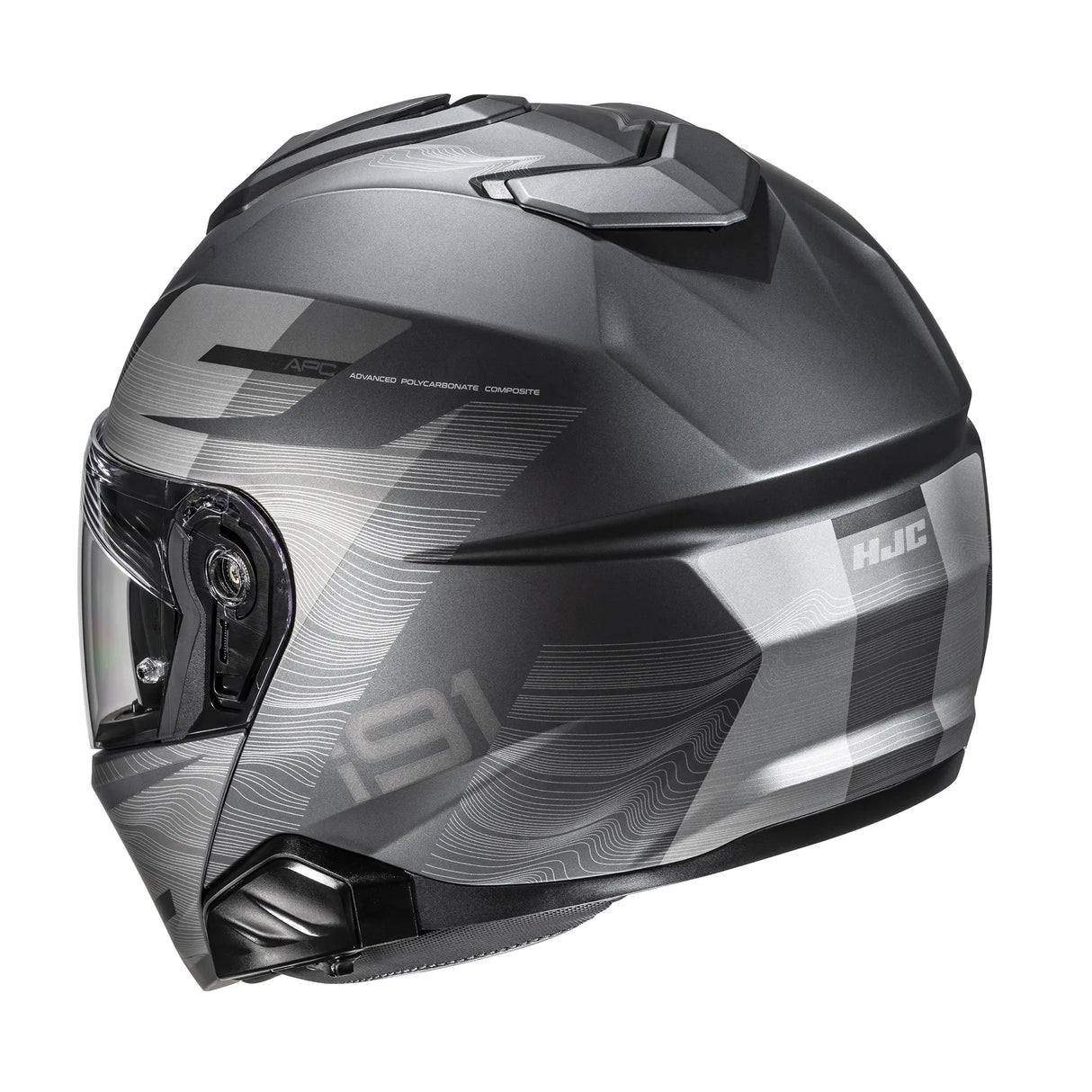 HJC I91 Dusk MC3HSF Motorcycle Flip Front Helmet Grey