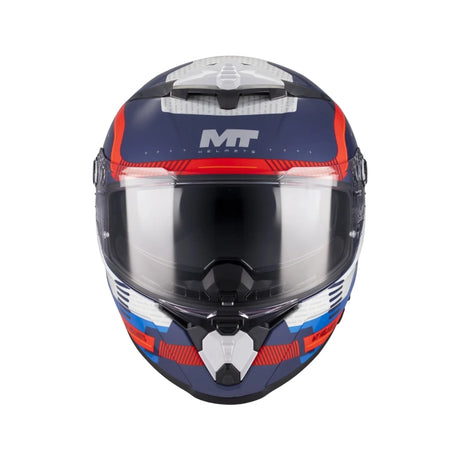 MT Thunder 4 R Relevant Motorcycle Full Face Helmet Gloss Blue Red Grey