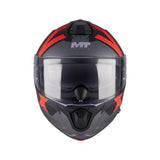 MT Genesis R SV Shift Matt Black Red Motorcycle Flip Front Helmet