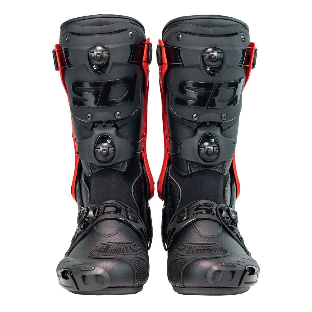 Sidi Rex CE Motorcycle Boots Black Red