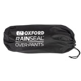 Oxford Rainseal Motorcycle Thermal Over Trousers Pants Waterproof - Black